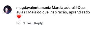 Comentário: que aulas, mais do que inspiração, aprendizado