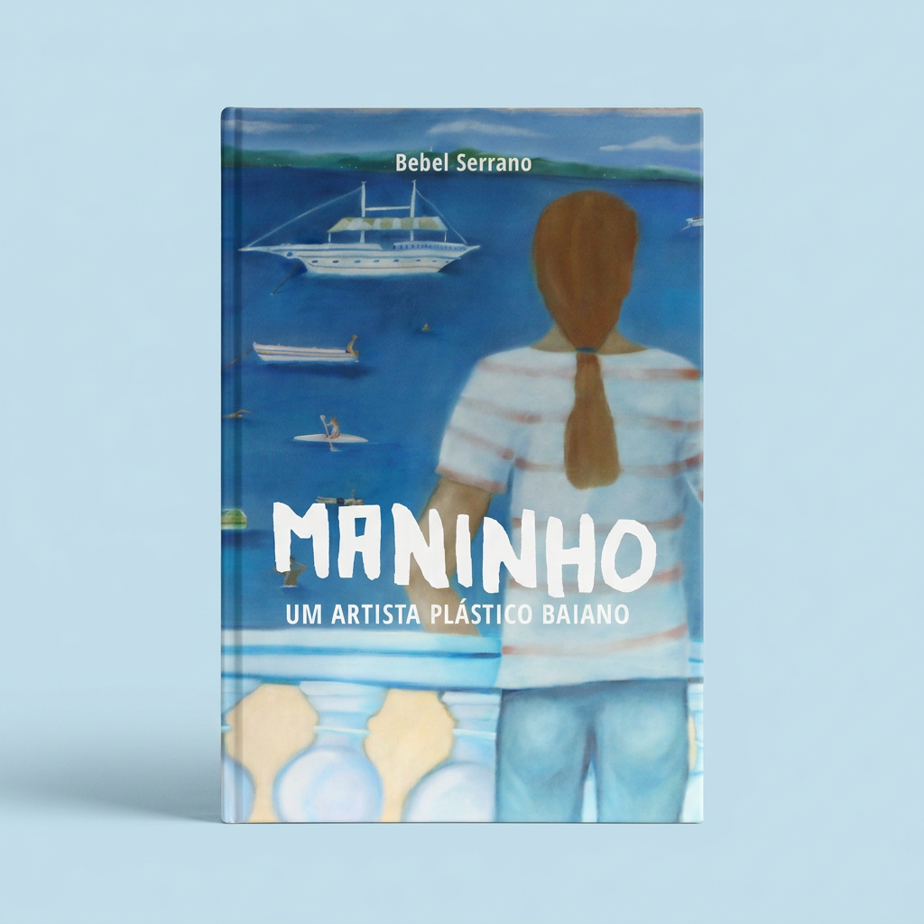 Maninho — Um artista plástico baiano, livro de capa dura de Bebel Serrano